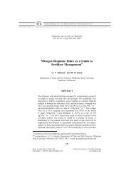 Nitrogen Response Index as a Guide to Fertilizer Management