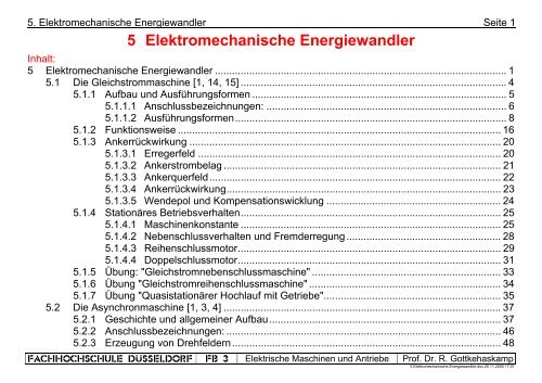 5 Elektromechanische Energiewandler.