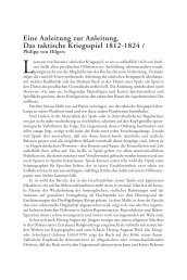 Eine Anleitung zur Anleitung. Das taktische Kriegsspiel 1812-1824 /