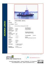 K E JO R A L E K IU - Keppel Smit Towage Pte Ltd