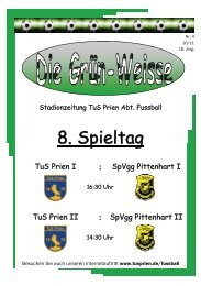 8. Spieltag - TuS Prien