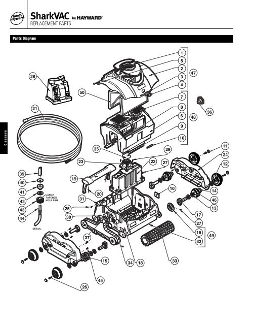 SharkVAC Parts Diagrams Hayward