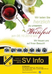 SV Info - SV Weiherhof