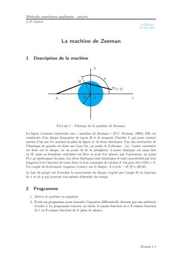 La machine de Zeeman - Grenoble Sciences