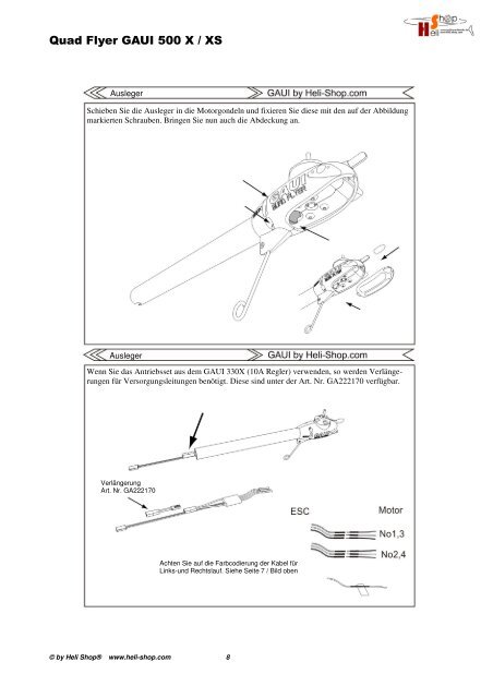 Gaui 500 alle_deutsch - Heli Shop