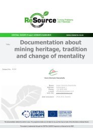 Documentation about mining heritage, tradition ... - Central Europe