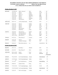 Fall 2012 Final Exam - Peabody Institute - Johns Hopkins University