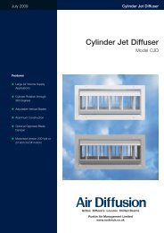 CJD Cylinder Jet Diffuser - Air Diffusion