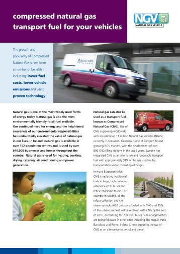 Natural Gas as a transport fuel brochure (PDF, 379Kb) - Bord Gais ...
