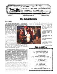 Volume 04-3 Septembre 2002 - Association québécoise du cheval ...