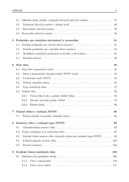 Mechanika I - Statika - Vysoké učení technické v Brně