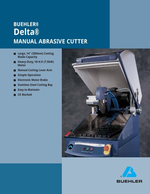 BUEHLER® Delta® MANUAL ABRASIVE CUTTER