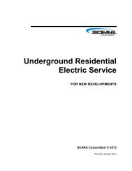 Underground Residential Electric Service for New ... - SCE&G