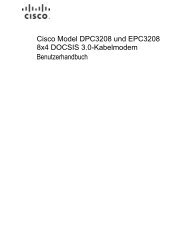 Cisco Model DPC3208 und EPC3208 8x4 DOCSIS 3.0-Kabelmodem