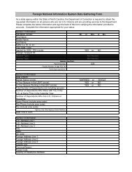 Foreign National Information System Data Gathering Form