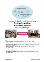 Seniorenfreundliche Handwerksbetriebe - Elektro Ziegler und ...