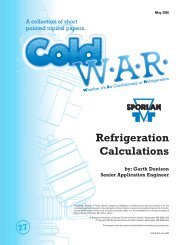 Refrigeration Calculations - Sporlan Online