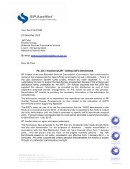 SP AusNet Cover Letter - Essential Services Commission