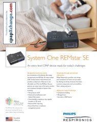 REMstar SE Sales Sheet (PDF) - Cpap Discount Store