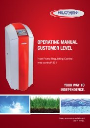 OPERATING MANUAL CUSTOMER LEVEL - Heliotherm