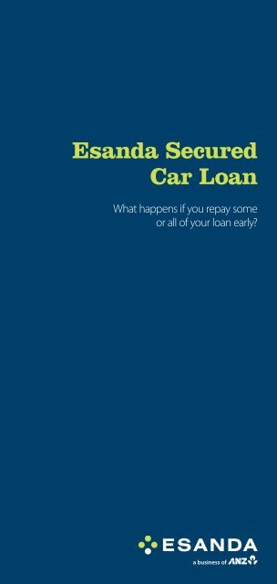 Esanda Secured Car Loan