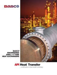 BASCO ENGINEERED SHELL & TUBE HEAT EXCHANGERS