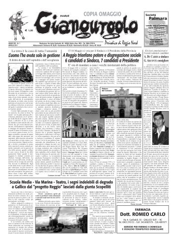 Aprile 2011 - Nuovo Giangurgolo News