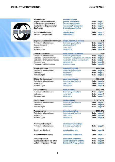 Katalog (PDF) - Elektromotorenwerk GmbH & Co. KG