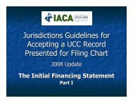 UCC1 Filing Chart Examples - IACA