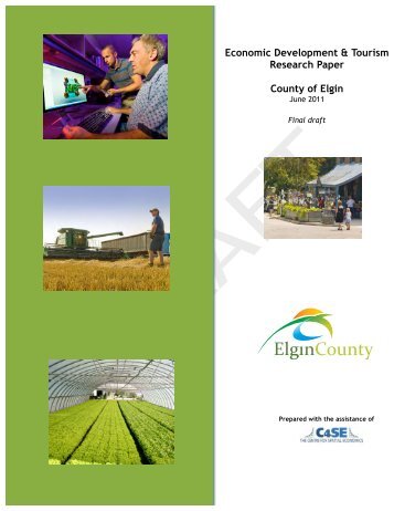 Economic Development & Tourism Research Paper - County of Elgin