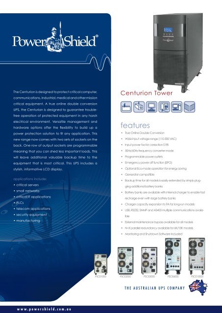 Powershield Centurion Brochure