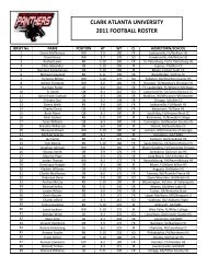 clark atlanta university 2011 football roster - Georgia State University ...