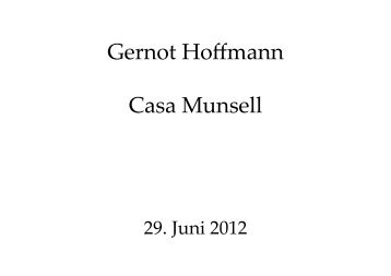 Gernot Hoffmann Casa Munsell