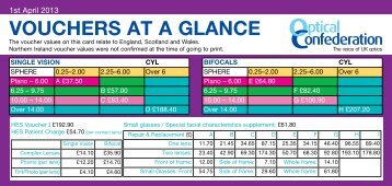 Vouchers at a Glance 2013 - Optical Confederation