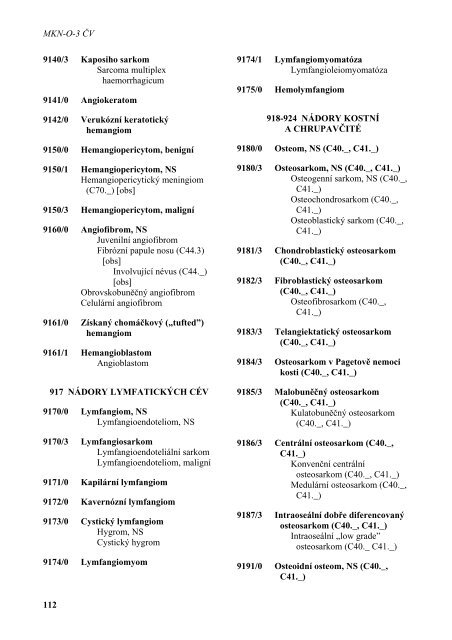 MKN-O-3 MezinÃ¡rodnÃ­ klasifikace nemocÃ­ pro onkologii - ÃZIS ÄR