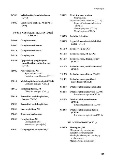 MKN-O-3 MezinÃ¡rodnÃ­ klasifikace nemocÃ­ pro onkologii - ÃZIS ÄR