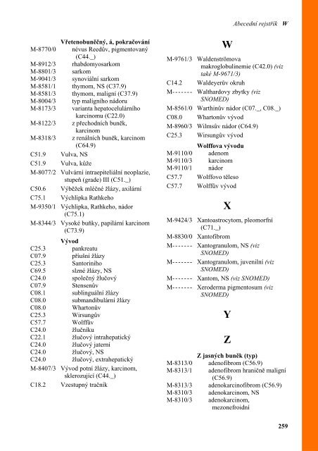 MKN-O-3 MezinÃ¡rodnÃ­ klasifikace nemocÃ­ pro onkologii - ÃZIS ÄR