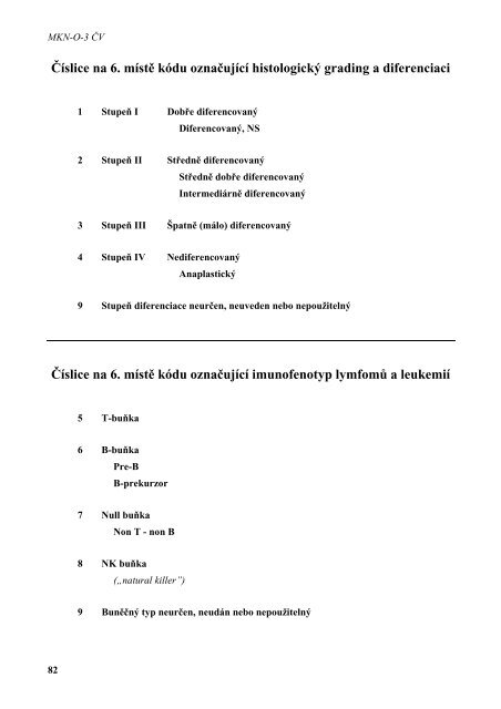 MKN-O-3 MezinÃ¡rodnÃ­ klasifikace nemocÃ­ pro onkologii - ÃZIS ÄR