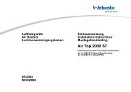 AirTop 2000ST Installation Manual - Webasto