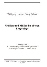 Mühlen und Müller im oberen Erzgebirge - Streifzüge durch die ...