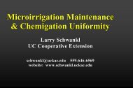 Larry Schwankl's Presentation, Microirrigation Maintenance and ...