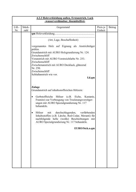 Ausschreibungstexte als pdf-Dokument - Auro