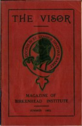 1952 - Summer - Birkenhead Institute Old Boys
