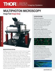MULTIPHOTON MICROSCOPY - Thorlabs