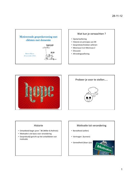 3.7 Motiverende gespreksvoering - StudieArena