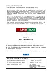 Circular - Lippo Malls Indonesia Retail Trust - Investor Relations