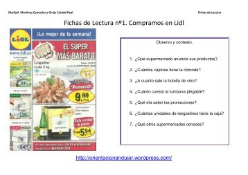 fichas de lectura orientacion andujar 1-10 al - Illueca