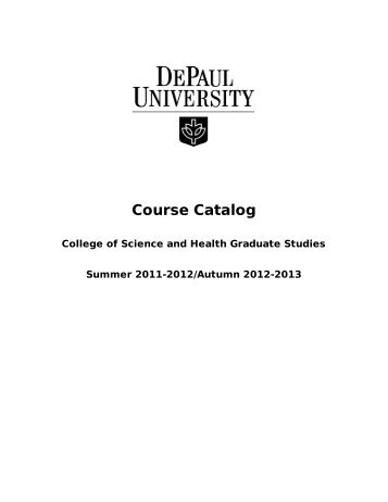 College-of-Science-and-Health-Graduate-Studies - DePaul University