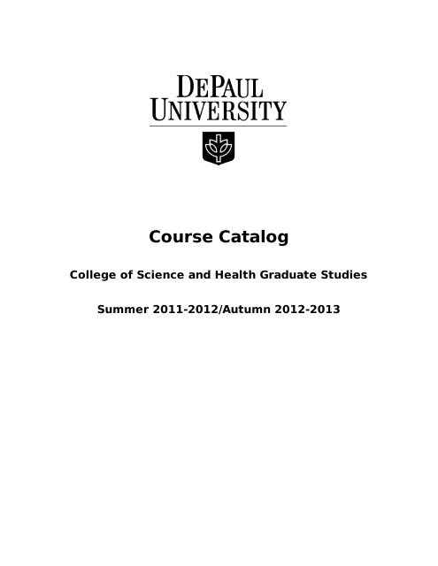 Depaul Final Exam Schedule 2022 College-Of-Science-And-Health-Graduate-Studies - Depaul University
