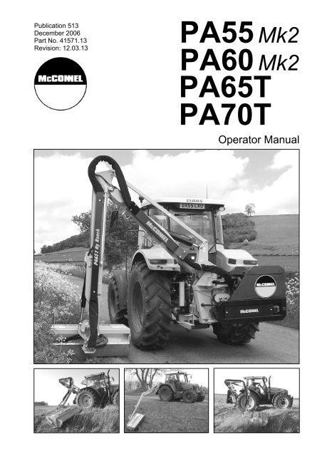 MCCONNEL POWER ARM 52 /& 59 SALES SHEET